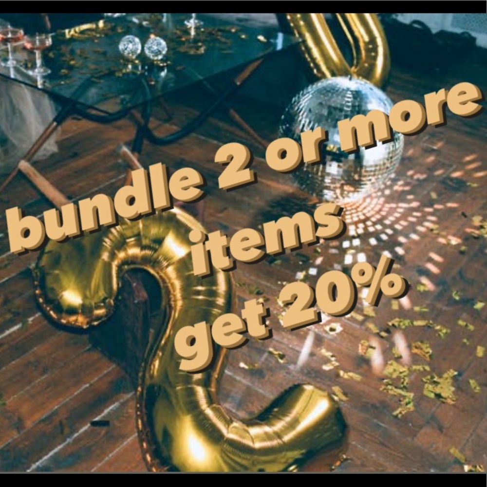 Bundle 2 or more items and get 20% off